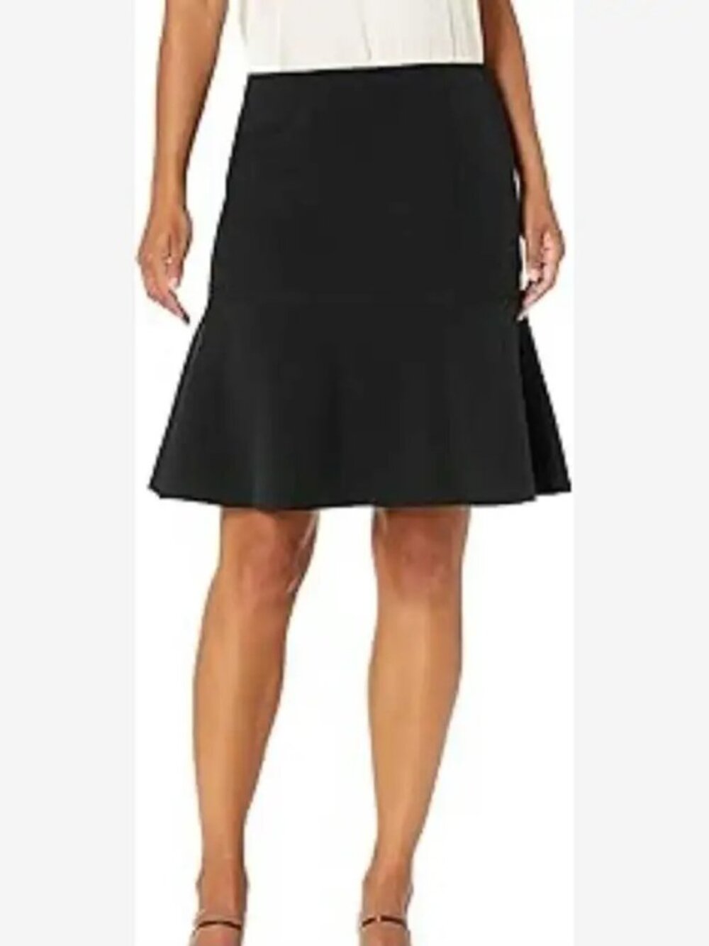 Women's Stunning Black Flare Skirt Fully Lined